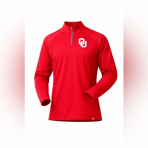 Fanatics Other - Fanatics Men’s Oklahoma Sooners Long Street 1/4 Zip Pullover Shirt Sz 2XL Red